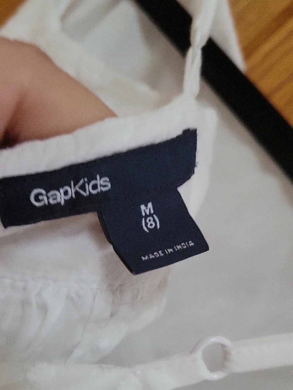 Girls GAP Dress White Eyelet Cotton